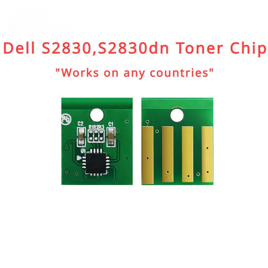 1 x Toner and Drum Chip for Dell S2830,S2830dn Smart Printer (8,500 pages) GGCTW