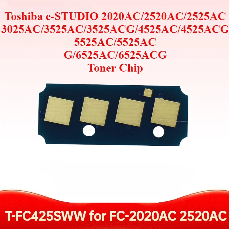 T-FC425 Toner Chip for Toshiba e-STUDIO 2020AC/2520AC/2525AC/3025AC/3525AC/4525AC