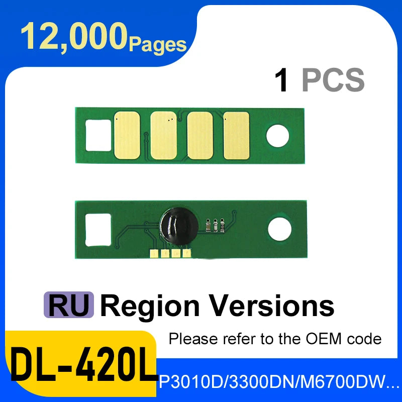 TL 420 Toner Cartridge Chip TL-410 DL-410 DL-420 Drum Chip for Pantum P3012 P3302 M6802fdw M7102dn M7202fdn Fd Reset Printer