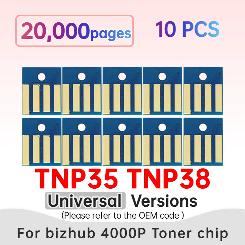 TNP39 Toner Chip 3300P 4700 Imaging Drum Unit Chips for Bizhub 3300 4700P 4000P Cartridge Reset TNP34 TNP35 TNP36 TNP37 TNP38