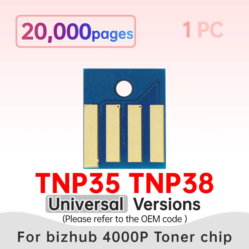 TNP39 Toner Chip 3300P 4700 Imaging Drum Unit Chips for Bizhub 3300 4700P 4000P Cartridge Reset TNP34 TNP35 TNP36 TNP37 TNP38