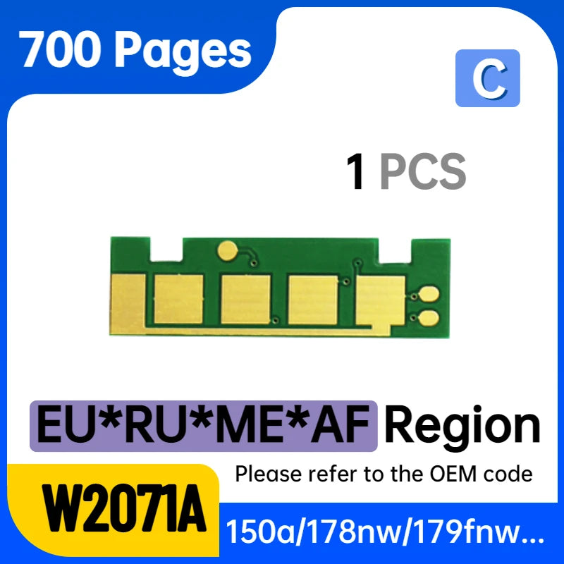 W2071A W2072A W2073A W2070A Chip Toner for HP 117A Cartridge Chip Reset  for MFP 179fnw 150 150nw 178 nw 178nwg 179fwg 116A 119A