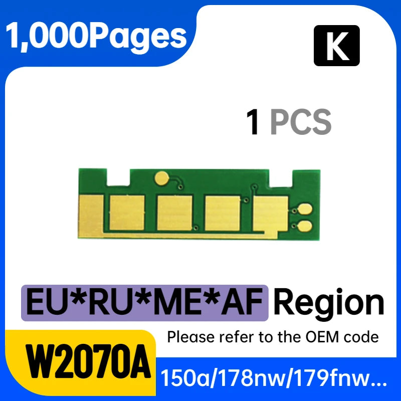 W2071A W2072A W2073A W2070A Chip Toner for HP 117A Cartridge Chip Reset  for MFP 179fnw 150 150nw 178 nw 178nwg 179fwg 116A 119A