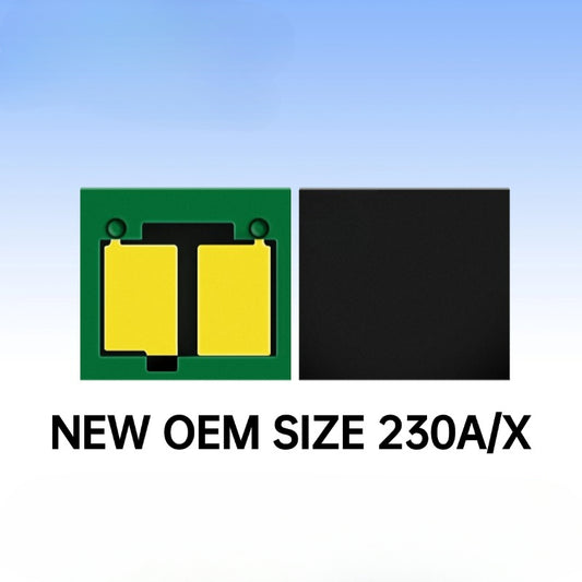 NEW OEM Size 230A W2300A W2301A W2302A W2303A Toner Chip Reset for HP Color LaserJet Pro 4203 MFP 4303 Cartridge Chips