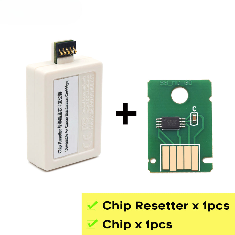 For Canon MC-G06 MC G06 1pcs Chip Resetter + 1pcs Maintenance Chip