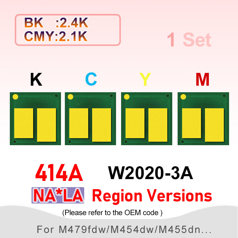 414a Chip 415A 416A W2031A Toner Chip Compatible HP LaserJet M454 M454dn M454dw MFP M479 M479dw M479dn Printer Cartridge Reset