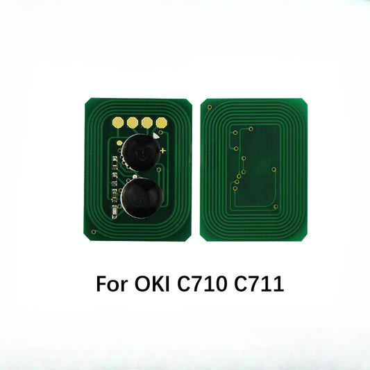 Updated Reset Toner Cartridge Chips for OKI C710 C711 44318612 44318604 4949443206265 Printer Reset Wholesale Manufacturer