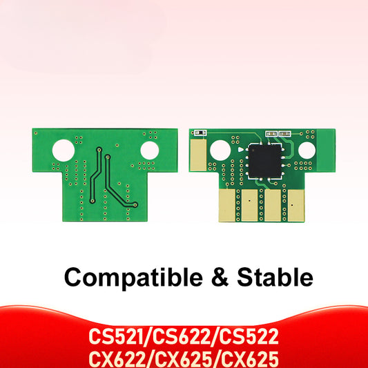 10.5K 7K CS521 Toner Chip for Lexmark CS521dn CS622de 522ade CX622ade CX625ade CX625adhe 78CXUK0 Rest Cartridge Printer Chips