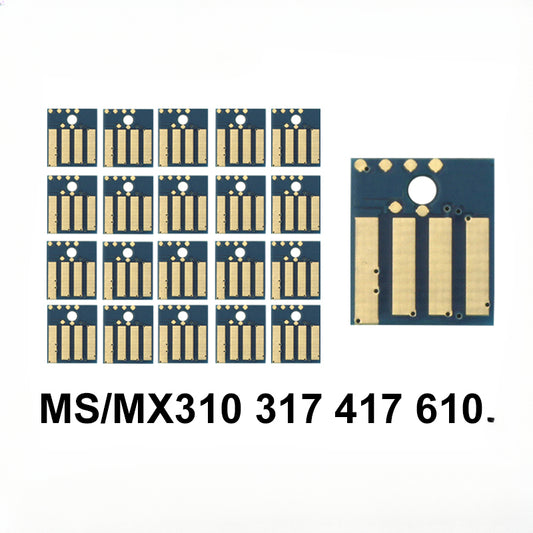 MS310d Chip Toner Chip Reset For Lexmark MS317 MS417 MS312 517 617 611 511 MS415 MX317 MS310 MS610 universal Printer Cartridge