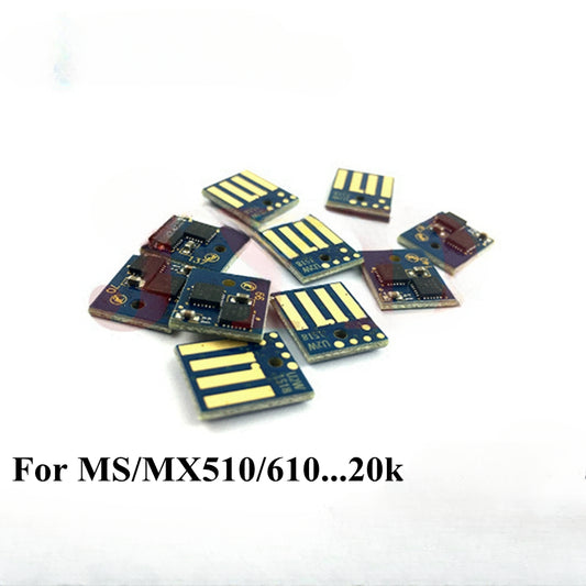 20K Updated Firmware 504U 604X Cartridge Chips Reset for Lexmark MS510 MS610 MX510 MX511 MX611 Toner Chip Universal 50F0U00