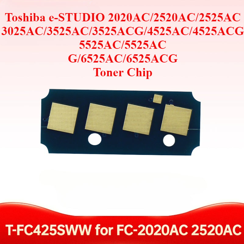 T-FC425 Toner Chip for Toshiba e-STUDIO 2020AC/2520AC/2525AC/3025AC/3525AC/3525ACG/4525AC/4525ACG/5525AC/5525ACG/6525AC/6525ACG